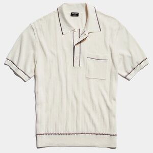 Todd Snyder Cotton Silk Tipped Polo BNWT